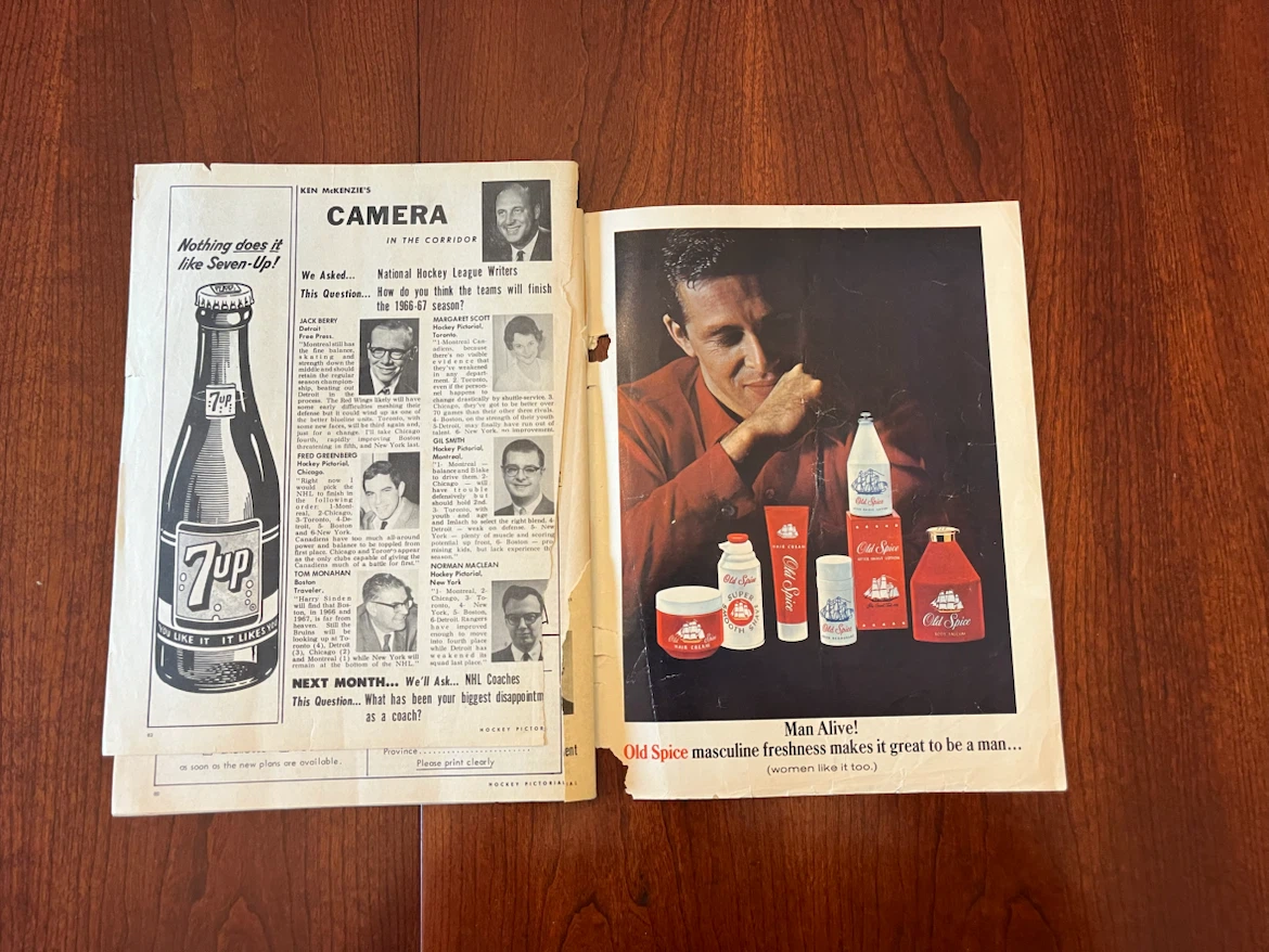 Vintage Hockey Pictorial Magazine  October 1966 edition - photo 5