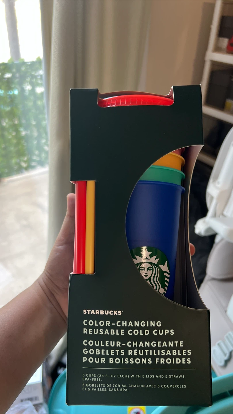 Starbucks Color-Changing Reusable Cold Cups Set