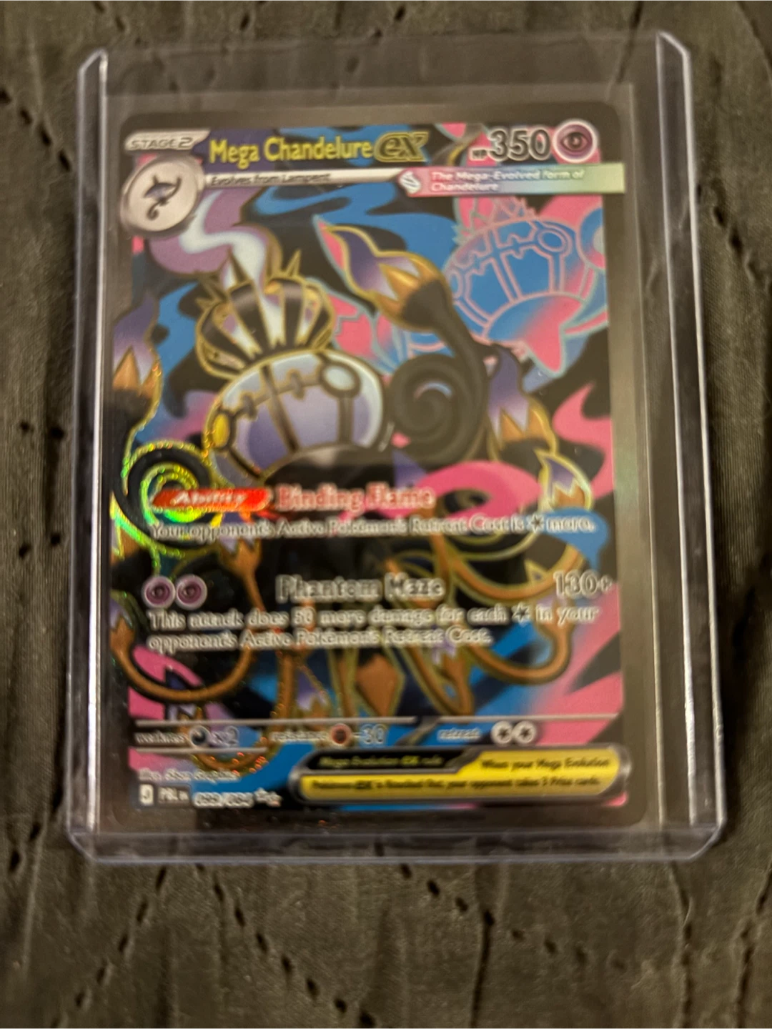 Mega Chandelure EX Pokemon Card