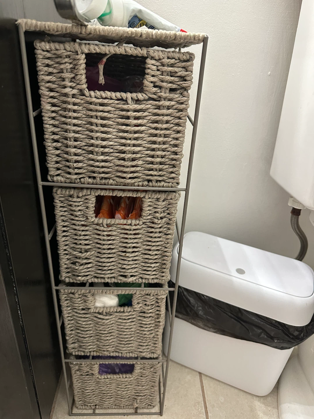 Woven Basket Storage Unit
