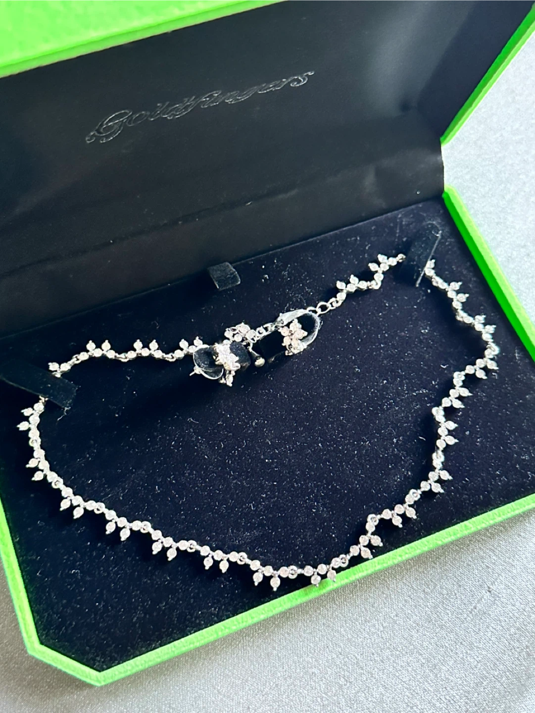 Goldfingers Rhinestone Necklace