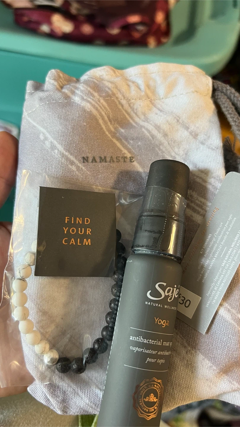 Saje Natural Wellness Yoga Antibacterial Mat Spray Kit