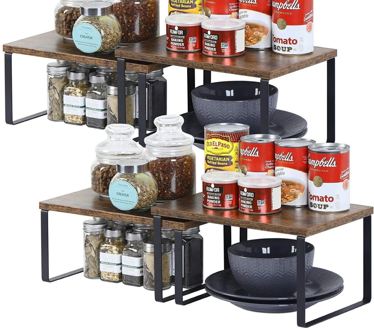 Set of 4 Kitchen shelf organizer rack for Sale - photo 5