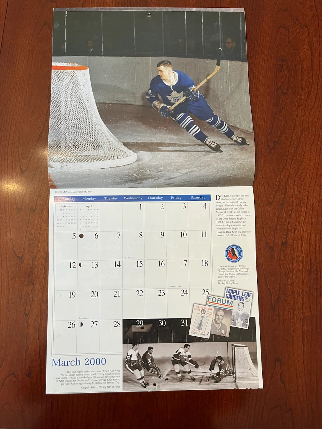 Hockey Hero’s special 16 month 2000 calendar - photo 4