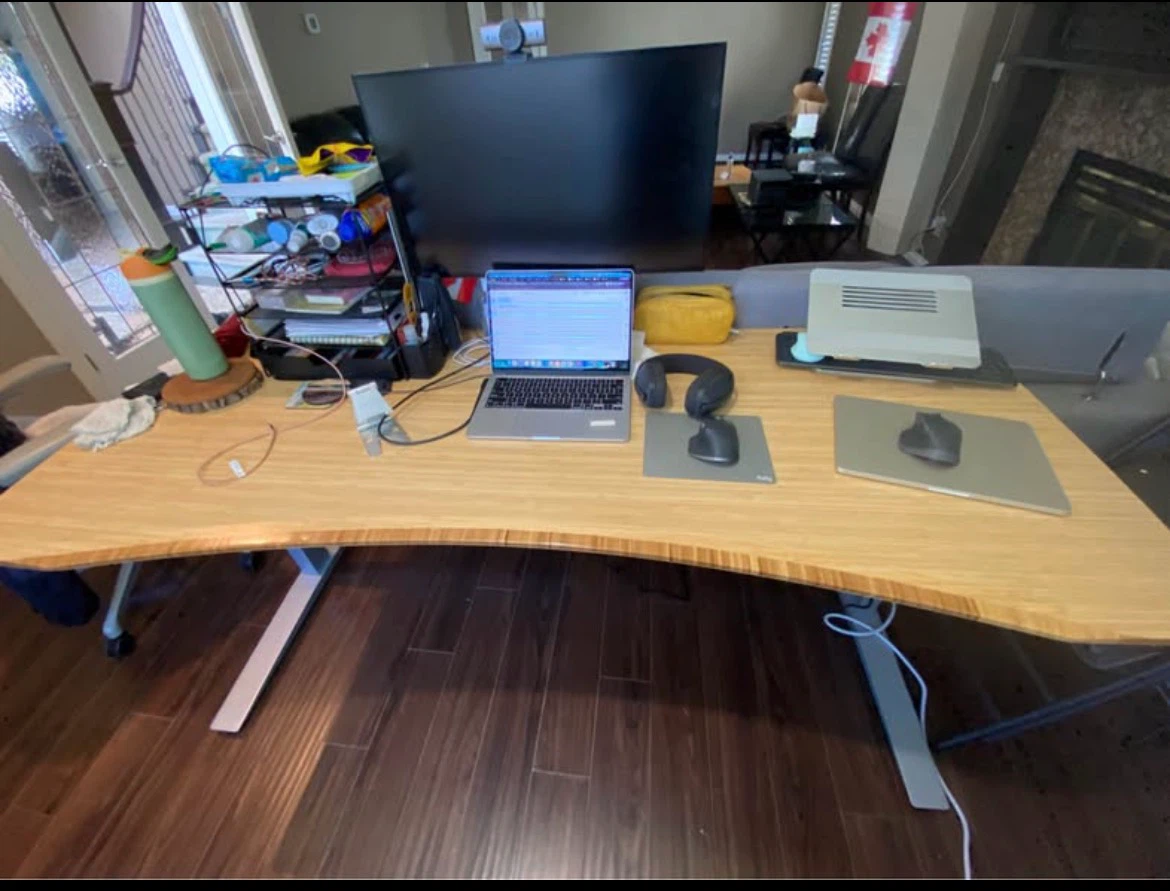 Herman Miller Fully standing desk with bamboo top - photo 4