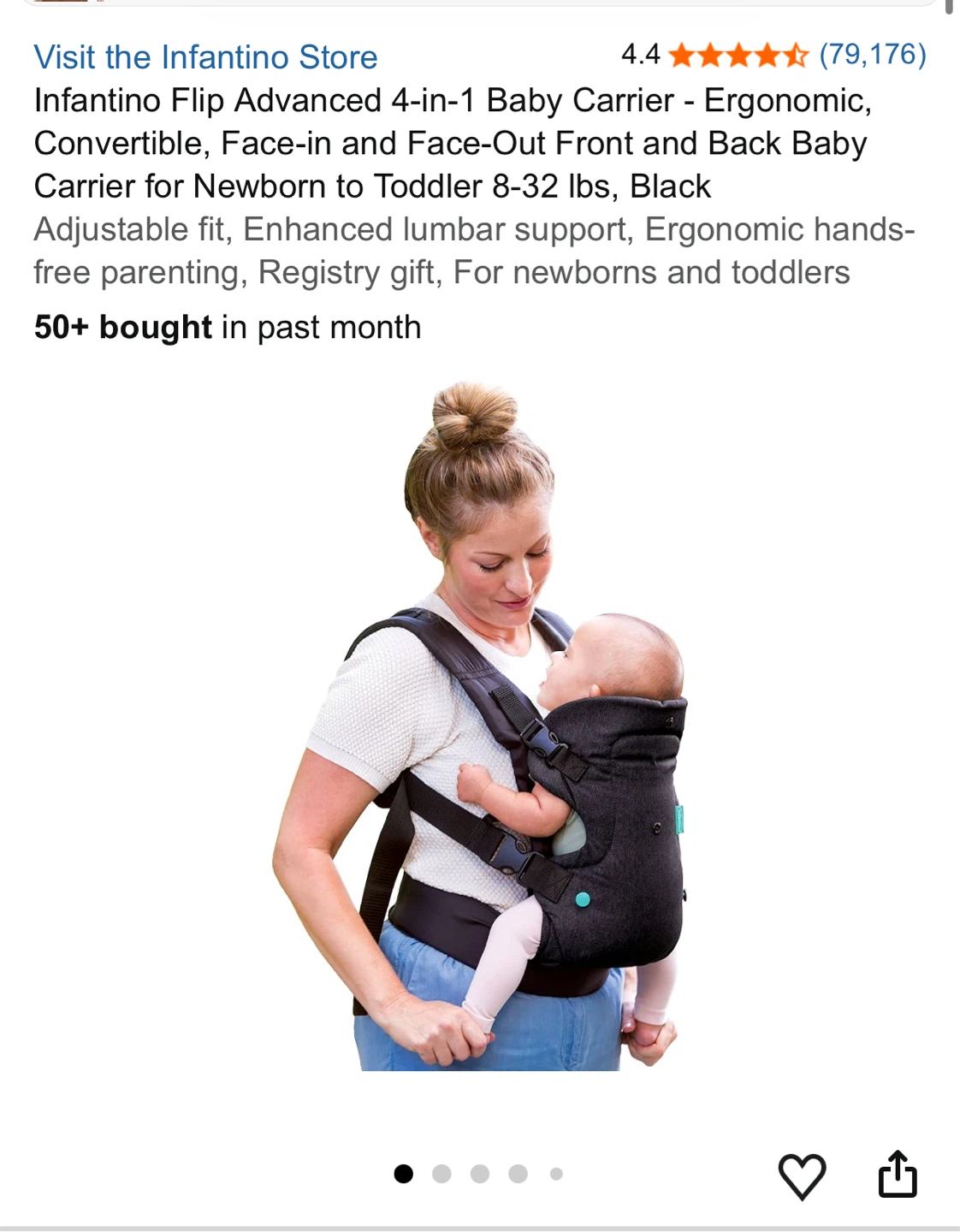Infantino Flip Advanced 4-in-1 Baby Carrier - photo 2