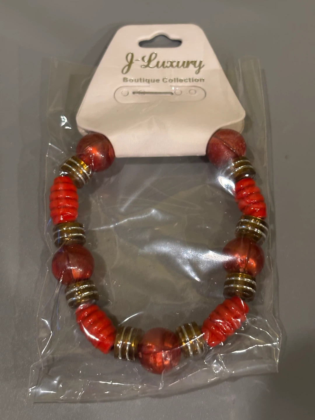J-Luxury Red Lip Dangle Earrings & Bracelet Set - photo 5