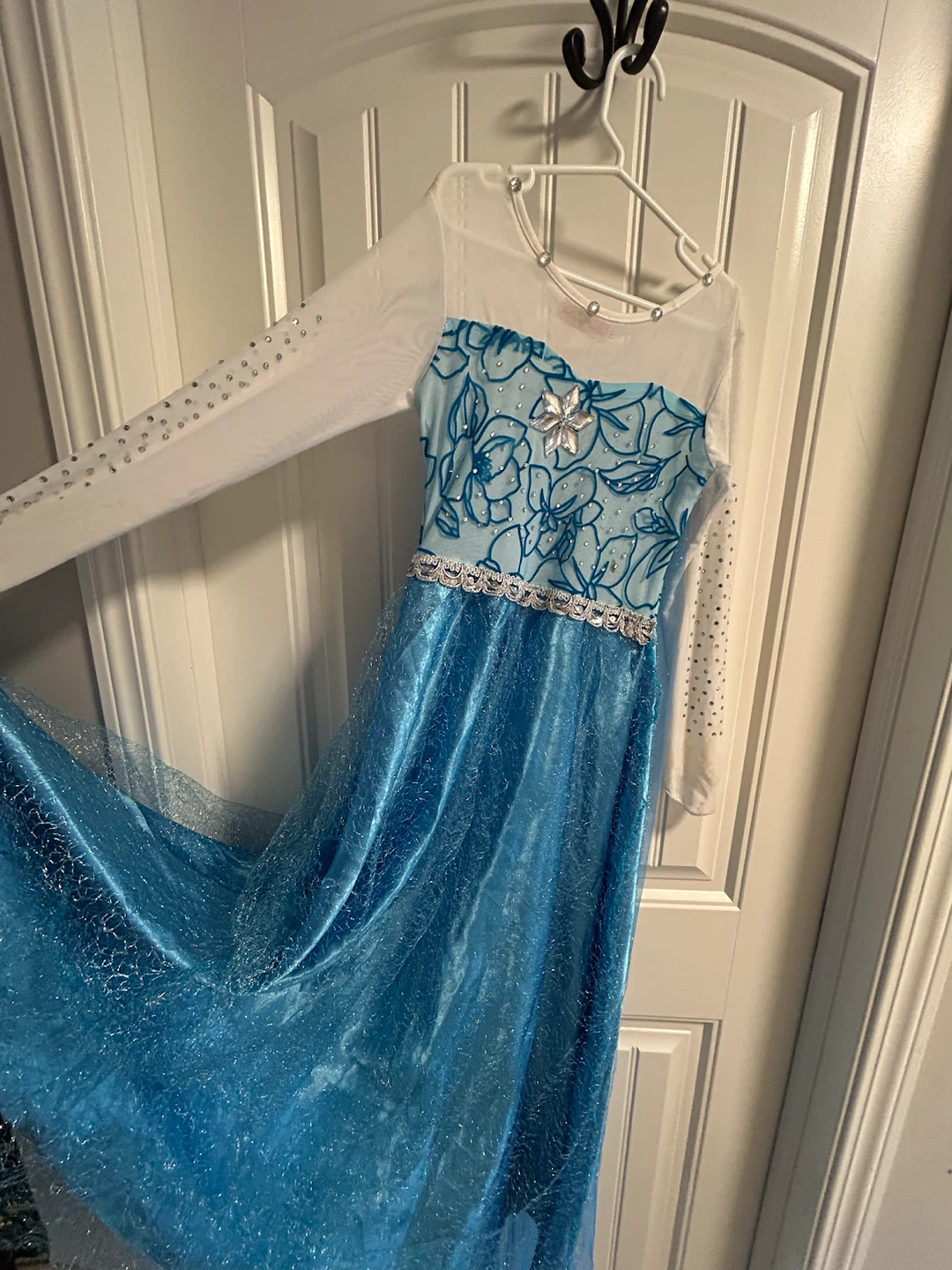 Girl's Dress with Sequins and Tulle Skirt
