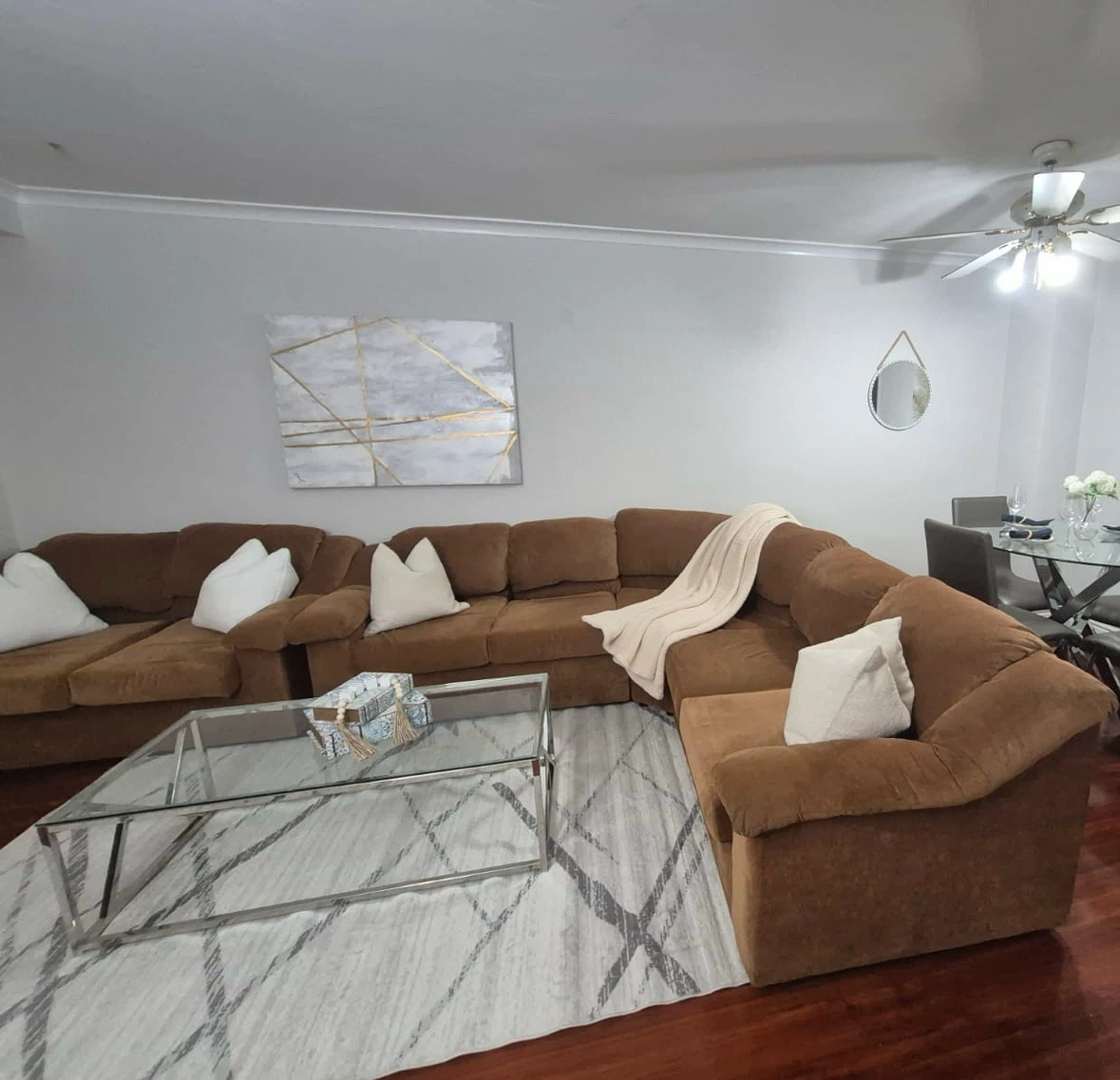 Large Sectional Sofa and Loveseat - Excellent Condition