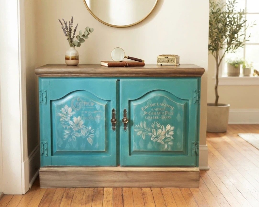 Farmhouse Style Accent Cabinet with Drawers