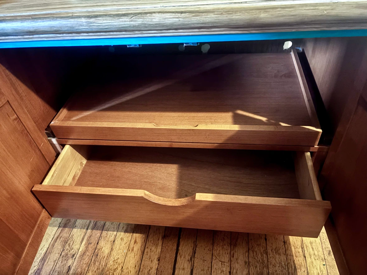 Farmhouse Style Accent Cabinet with Drawers - photo 5