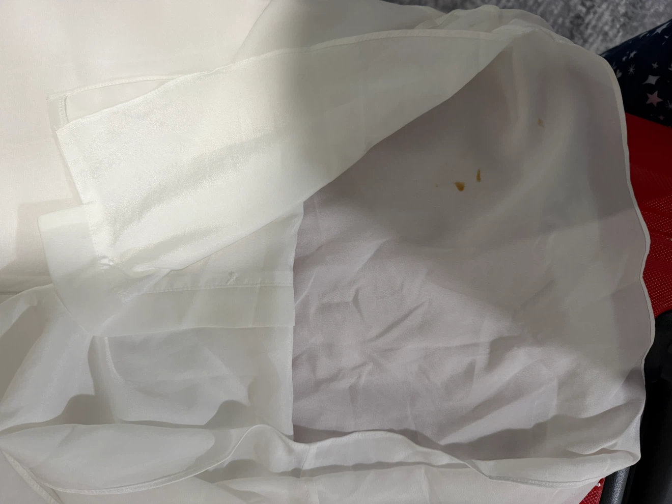 Calvin Klein White Sheer Blouse - photo 4