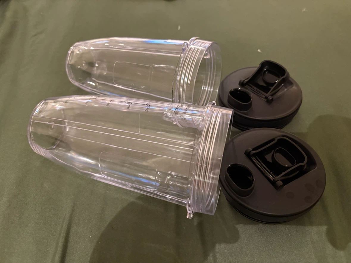 2-Pack 24oz Blender Cups with Sip Lids for Nutri Ninja - photo 2