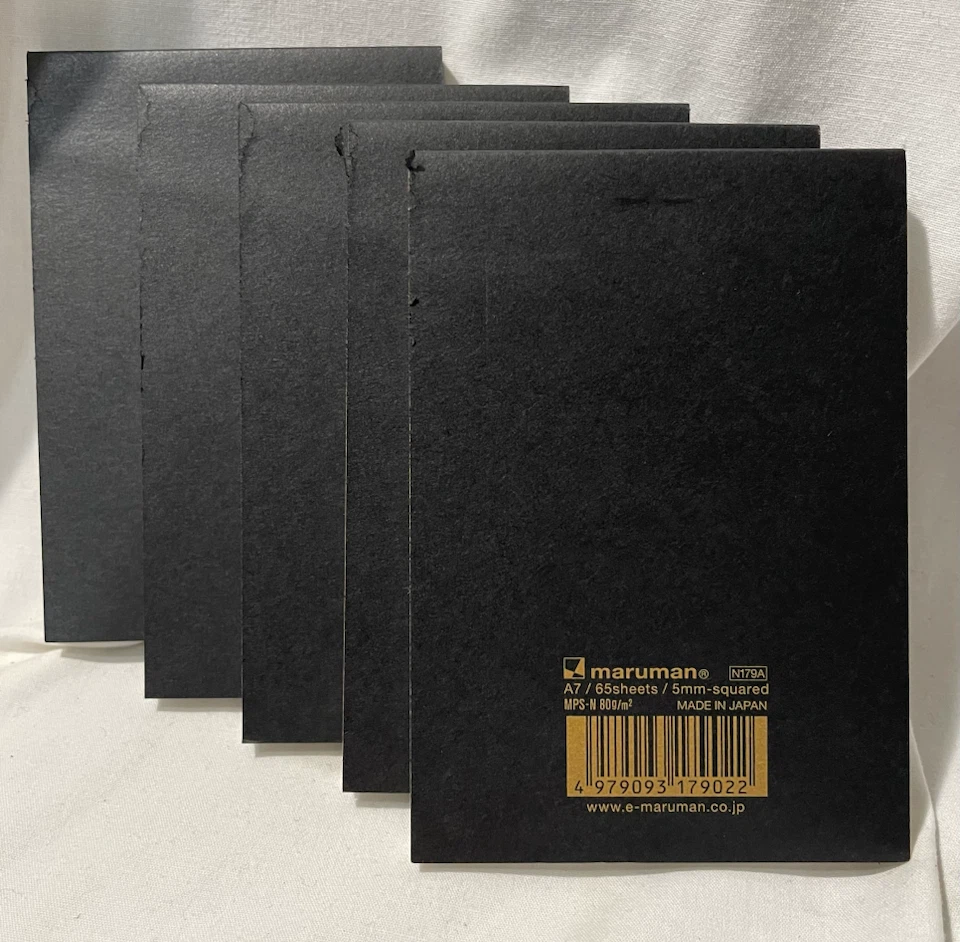 Maruman Mnemosyne A7 Notebooks - Set of 5 - photo 2