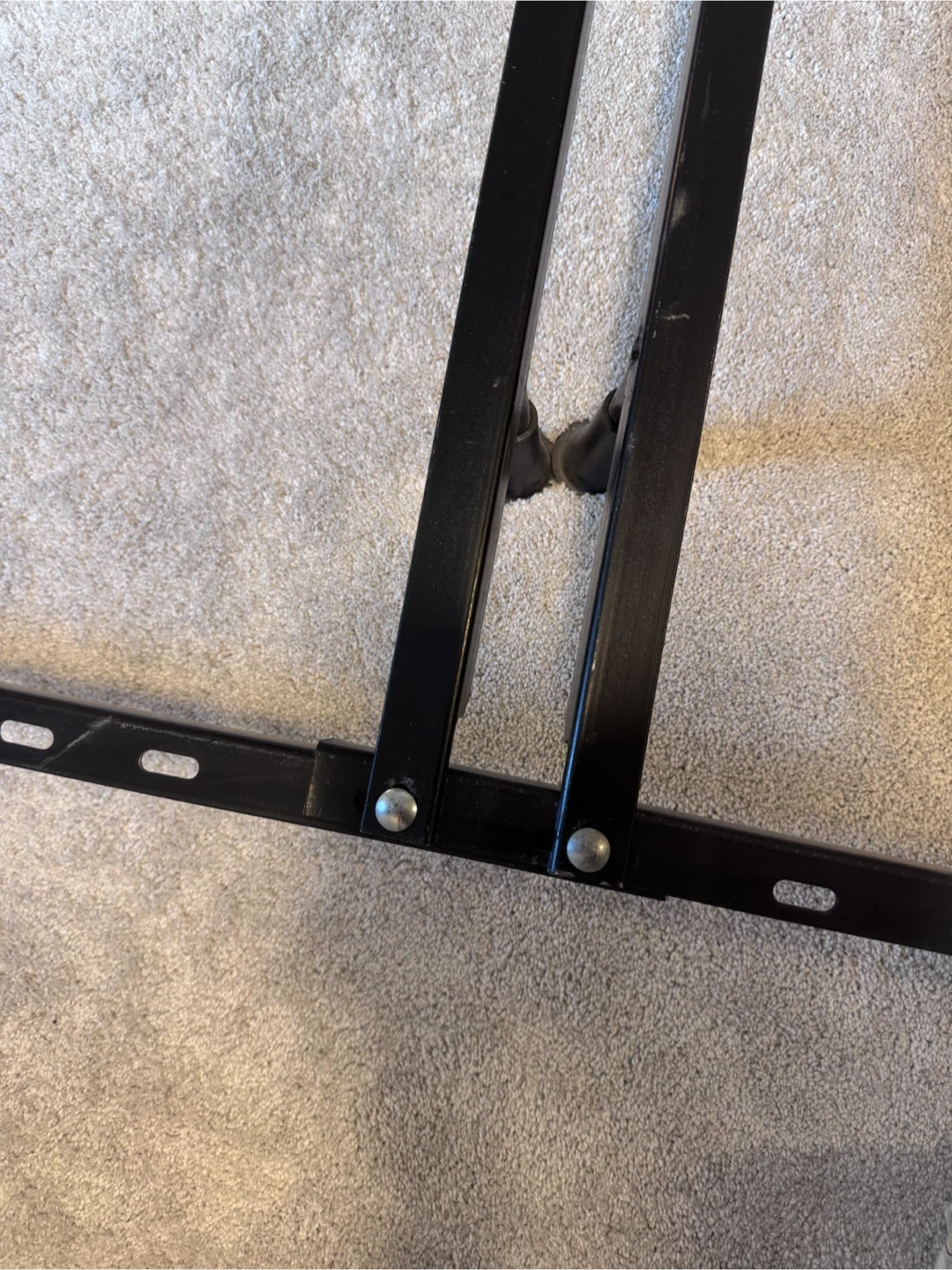King size bed frame, 2 boxes , headboard - photo 4