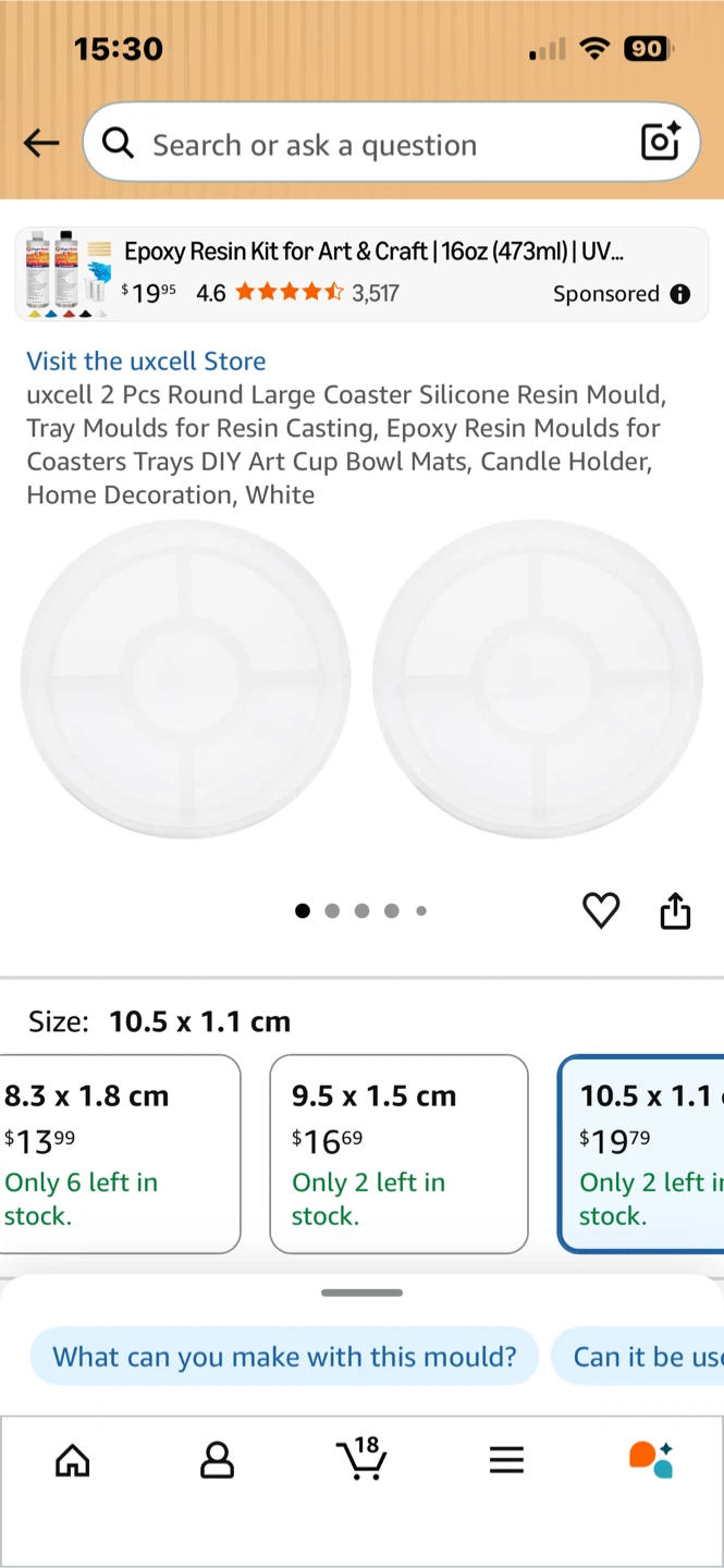 Set of 2 Silicone Suction Lids-Diameter 18cm - photo 3
