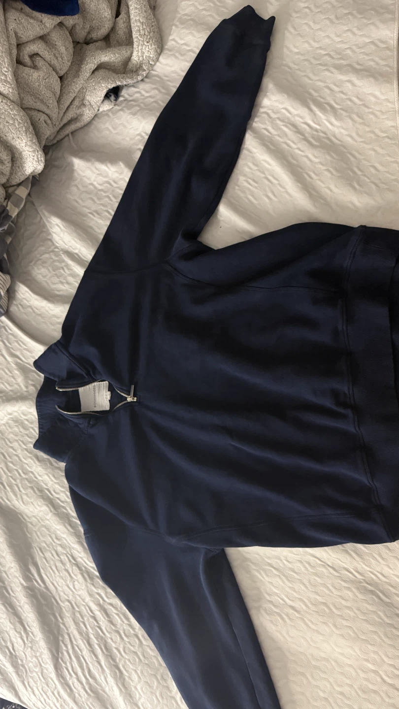 Navy Bootlegger 1/4 Zip Sweatshirt