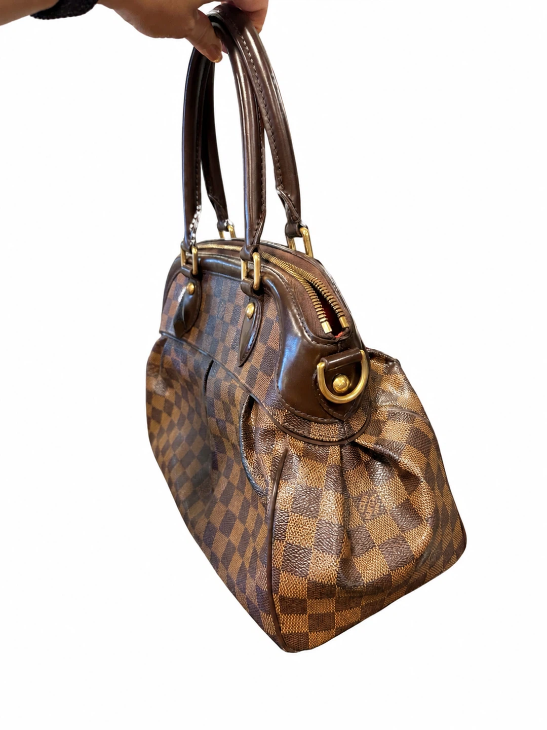 Louis Vuitton Trevi PM Damier Ebene Bag | Entrupy Certified - photo 5