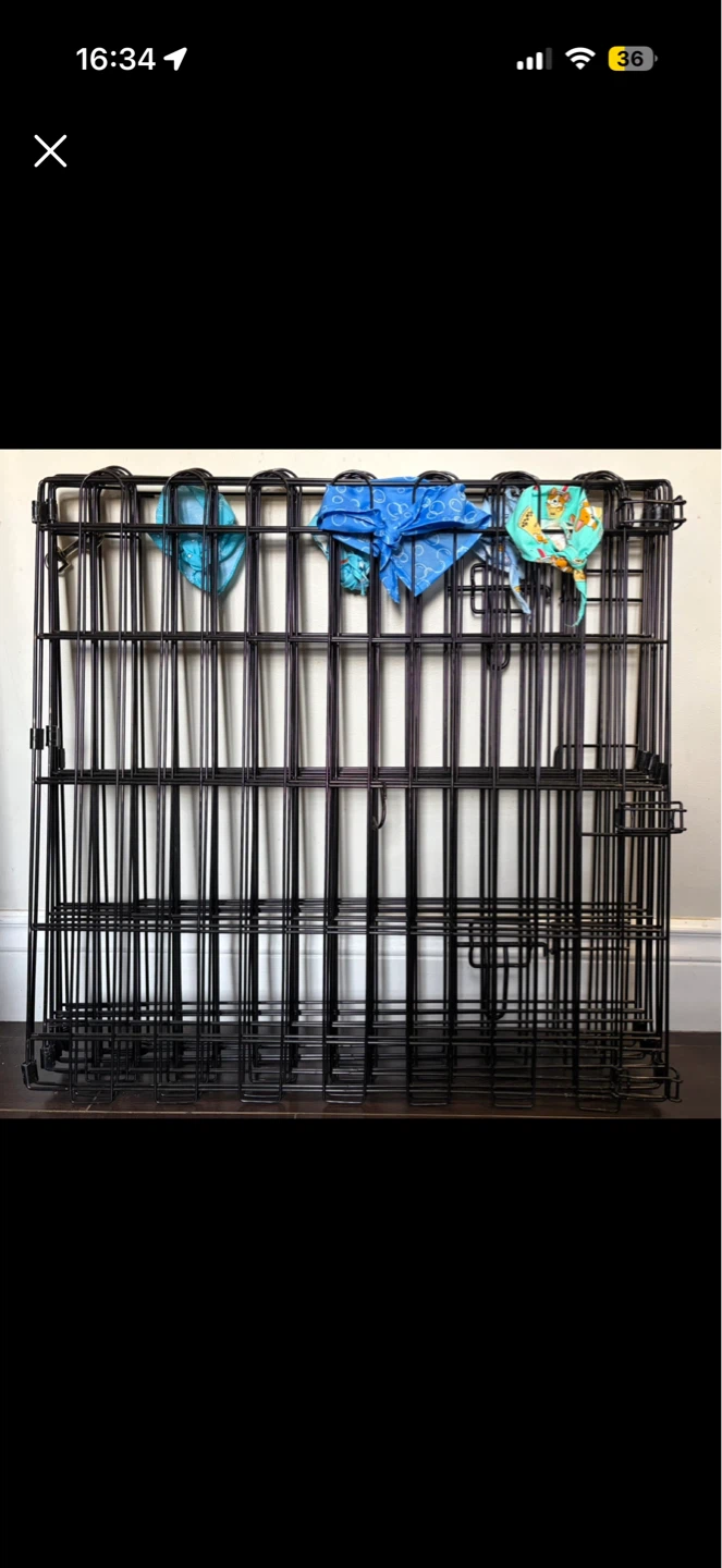 Black Metal Dog Pen 24” - photo 3