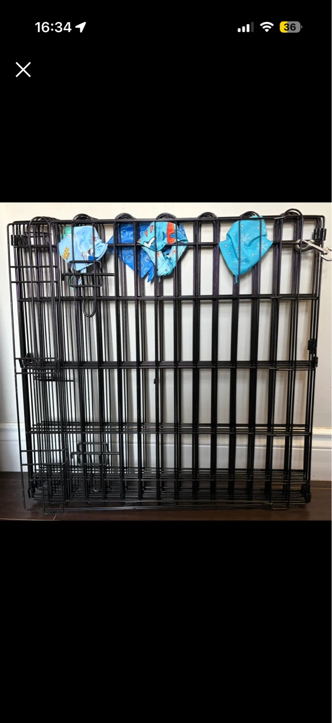 Black Metal Dog Pen 24” - photo 4