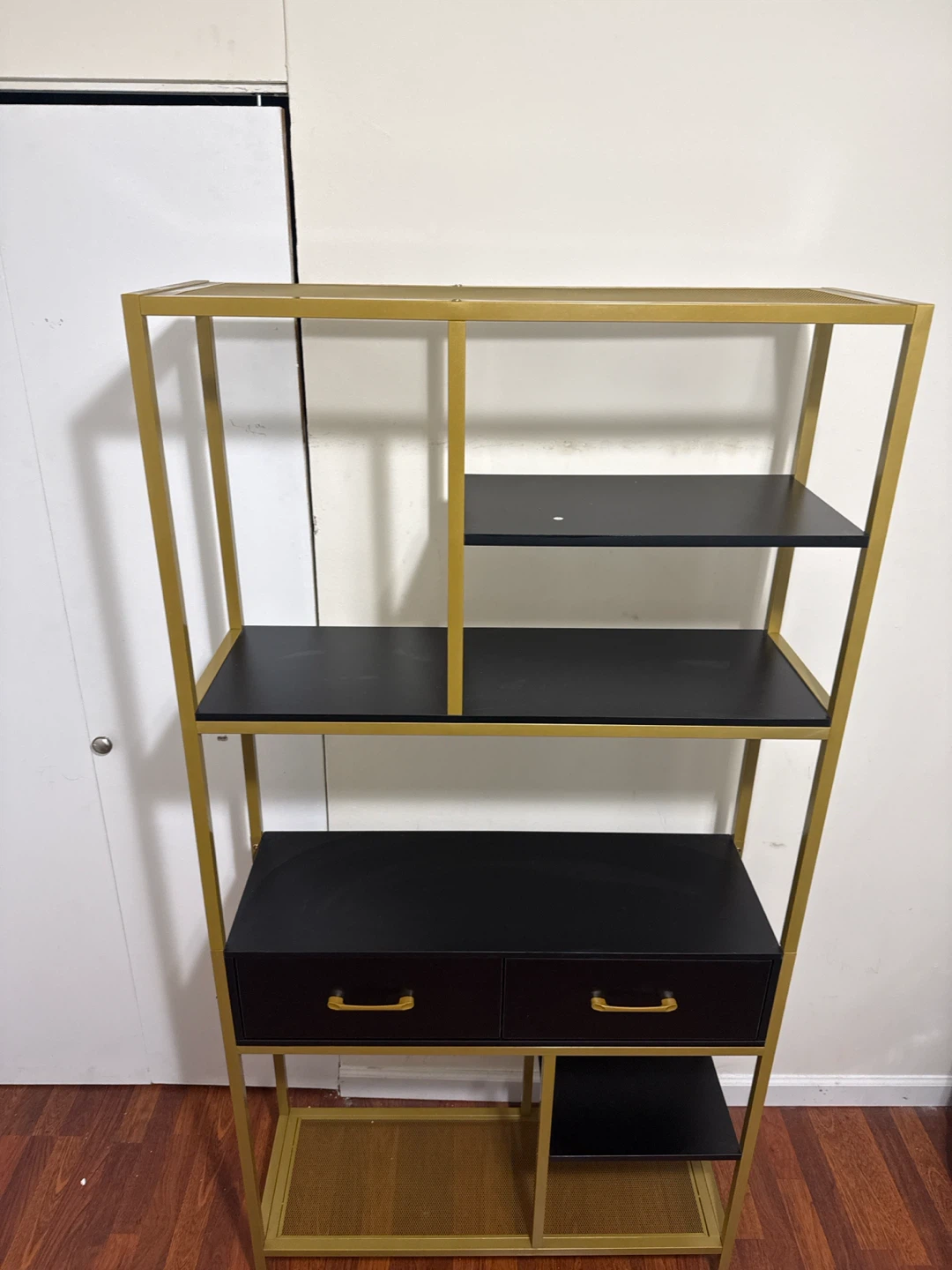Contemporary Black Bookshelf with 2 Drawers – Great Condition - photo 4