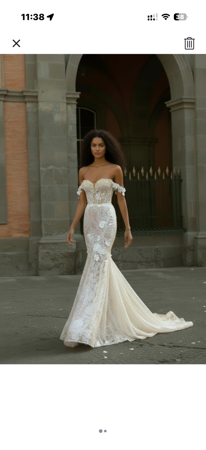 Berta Bridal wedding dress 20-101 Label Size US 6 • Ivory • e - photo 3