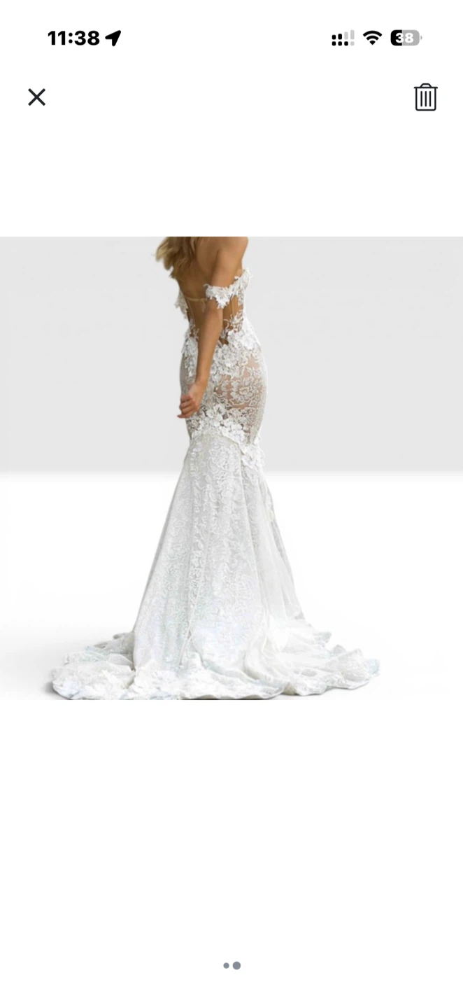 Berta Bridal wedding dress 20-101 Label Size US 6 • Ivory • e - photo 4