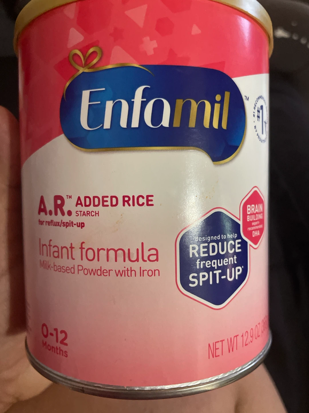 Enfamil A.R. Added Rice Infant Formula 12.9 oz - photo 3