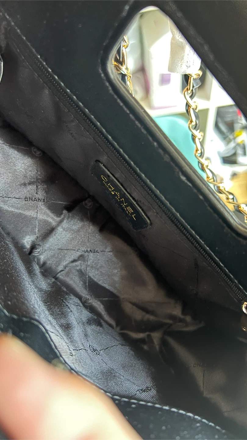 Black Quilted Handbag with Chain Strap - photo 2
