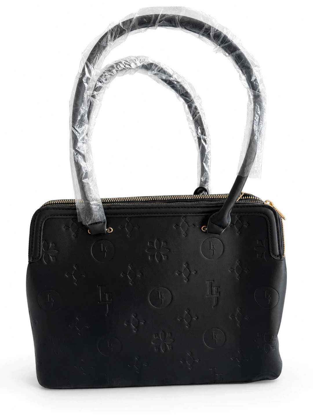 Brand New Laura Jones Black Vegan Leather Handbag with Tags - photo 3