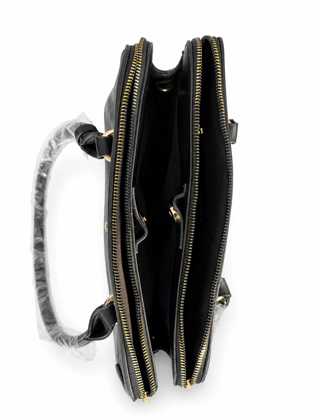 Brand New Laura Jones Black Vegan Leather Handbag with Tags - photo 5
