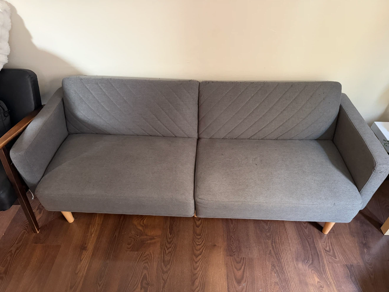 Grey Futon Sofa - photo 2