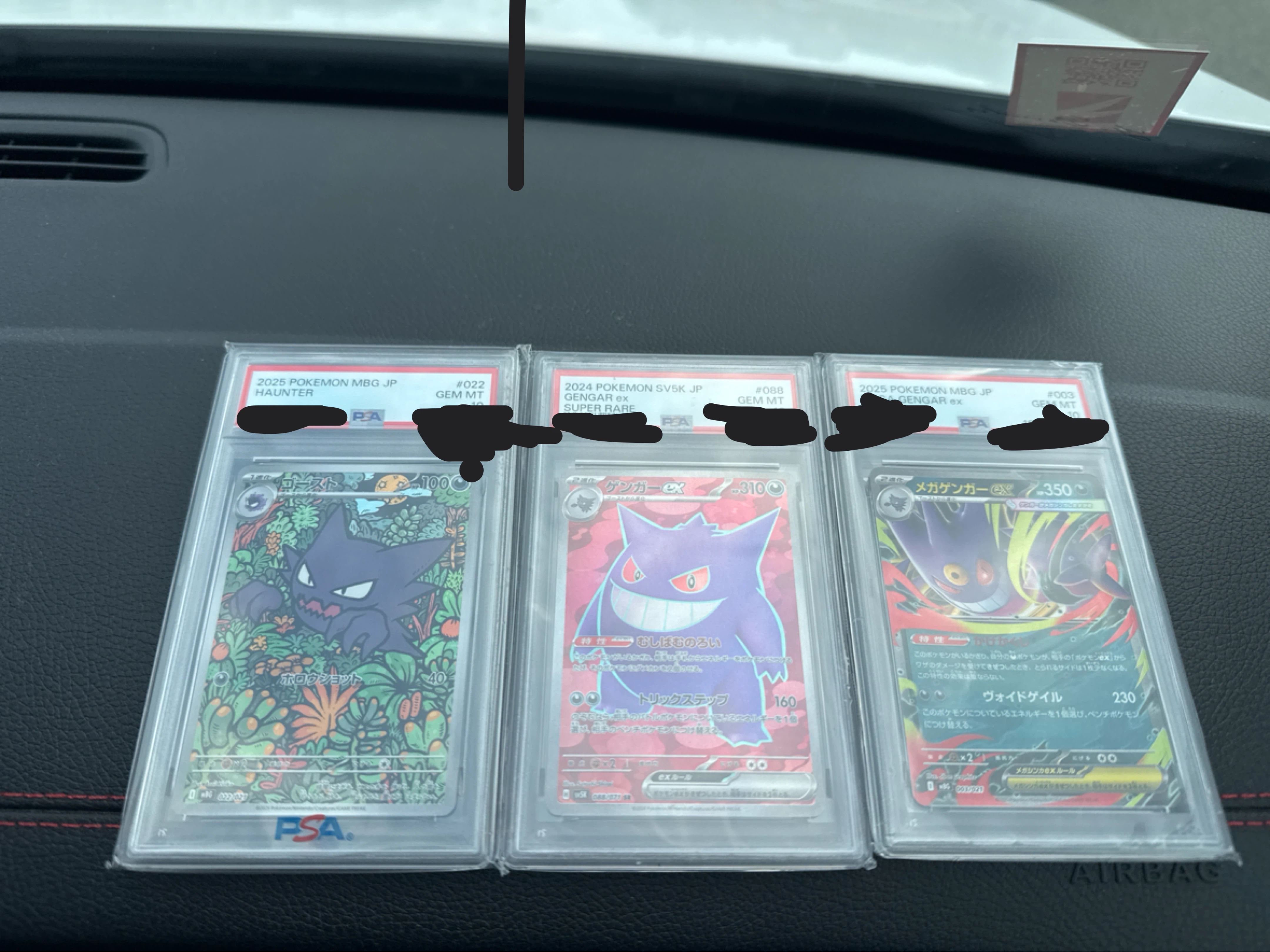 Gengar,mega gengar and haunter psa 10