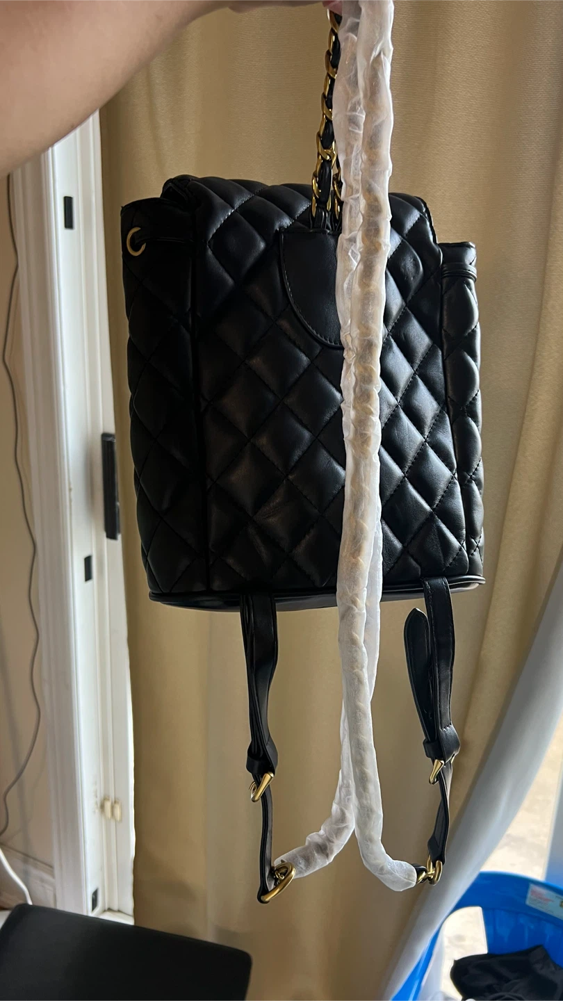 Black Quilted Backpack - photo 2
