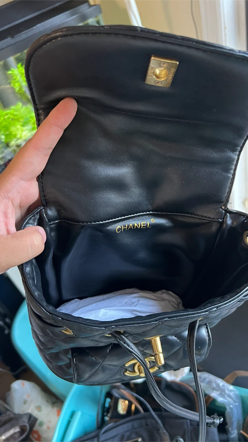 Black Quilted Backpack - photo 3