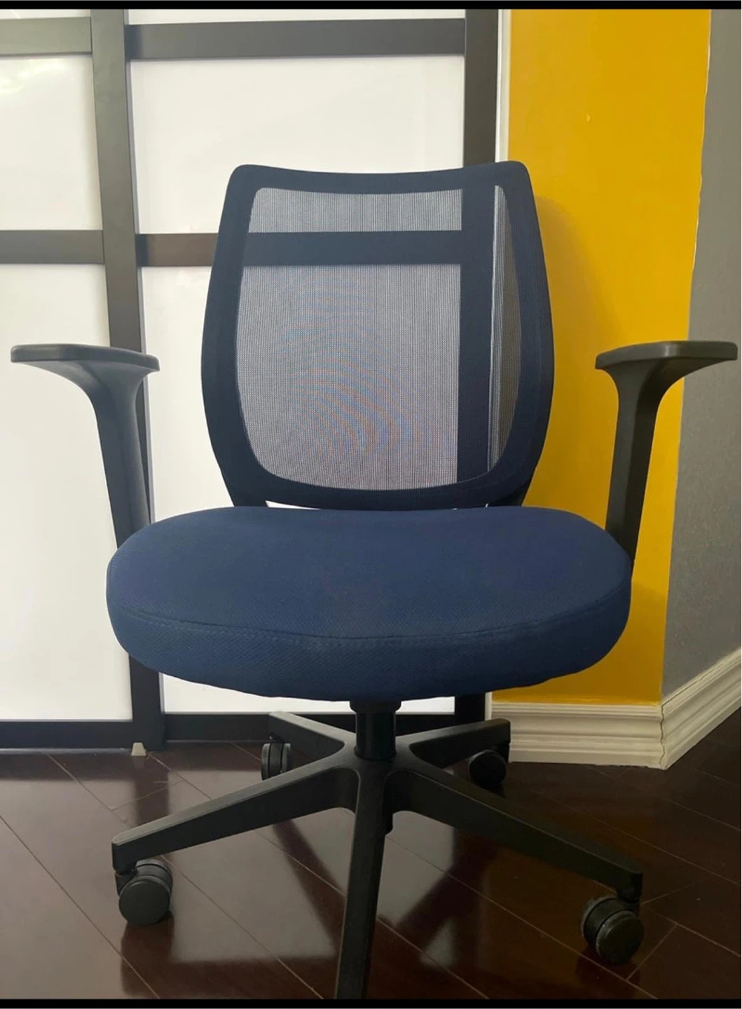 Mesh Back Fabric Task Chair - Blue - photo 5