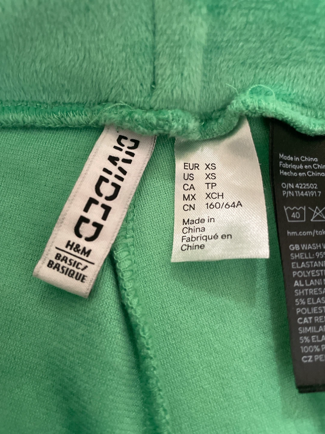 H&M Divided Green Velour Lounge Set - photo 2