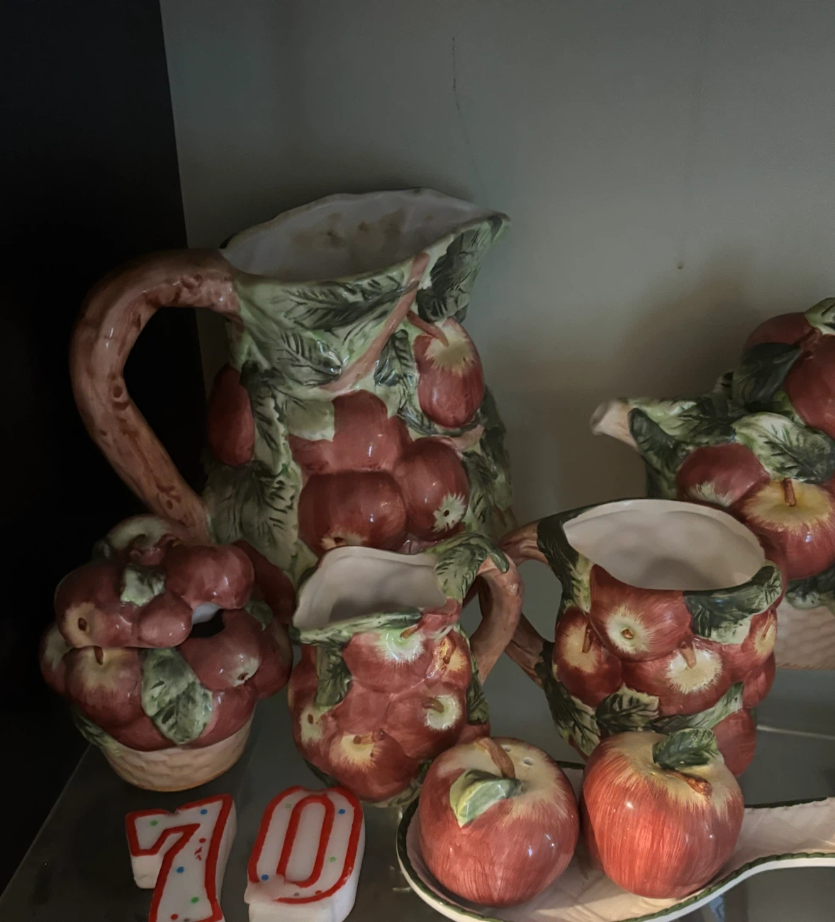 13piece apple ceramic teapot set - photo 2