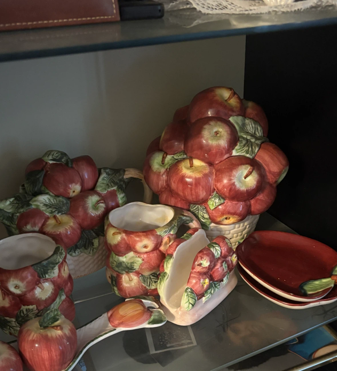 13piece apple ceramic teapot set - photo 3