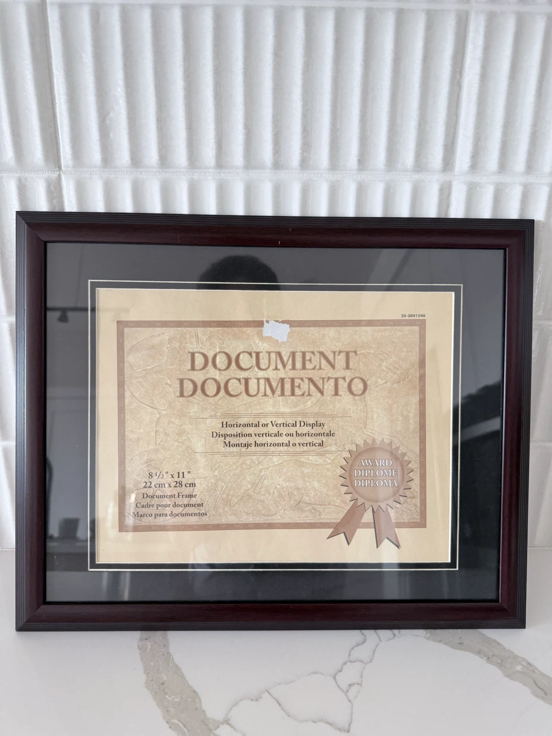 Document Frame for 8.5" x 11" Certificate