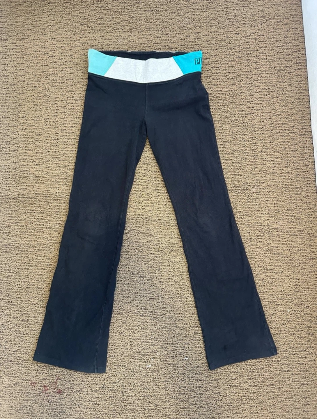 PINK fold over leggings