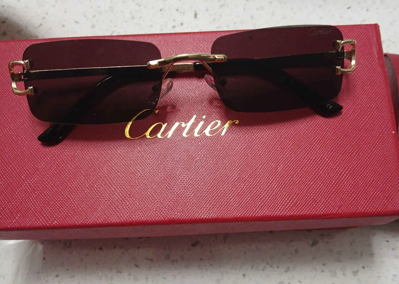 Cartier Rimless Sunglasses