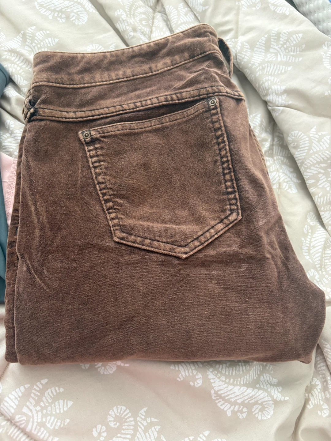 Free People Brown Corduroy Pants Size 29