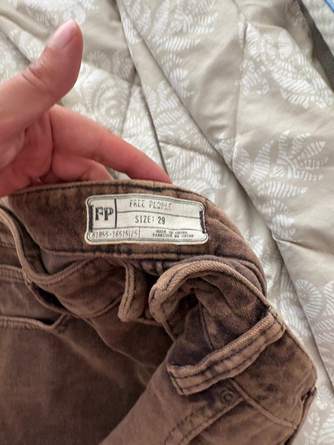 Free People Brown Corduroy Pants Size 29 - photo 2