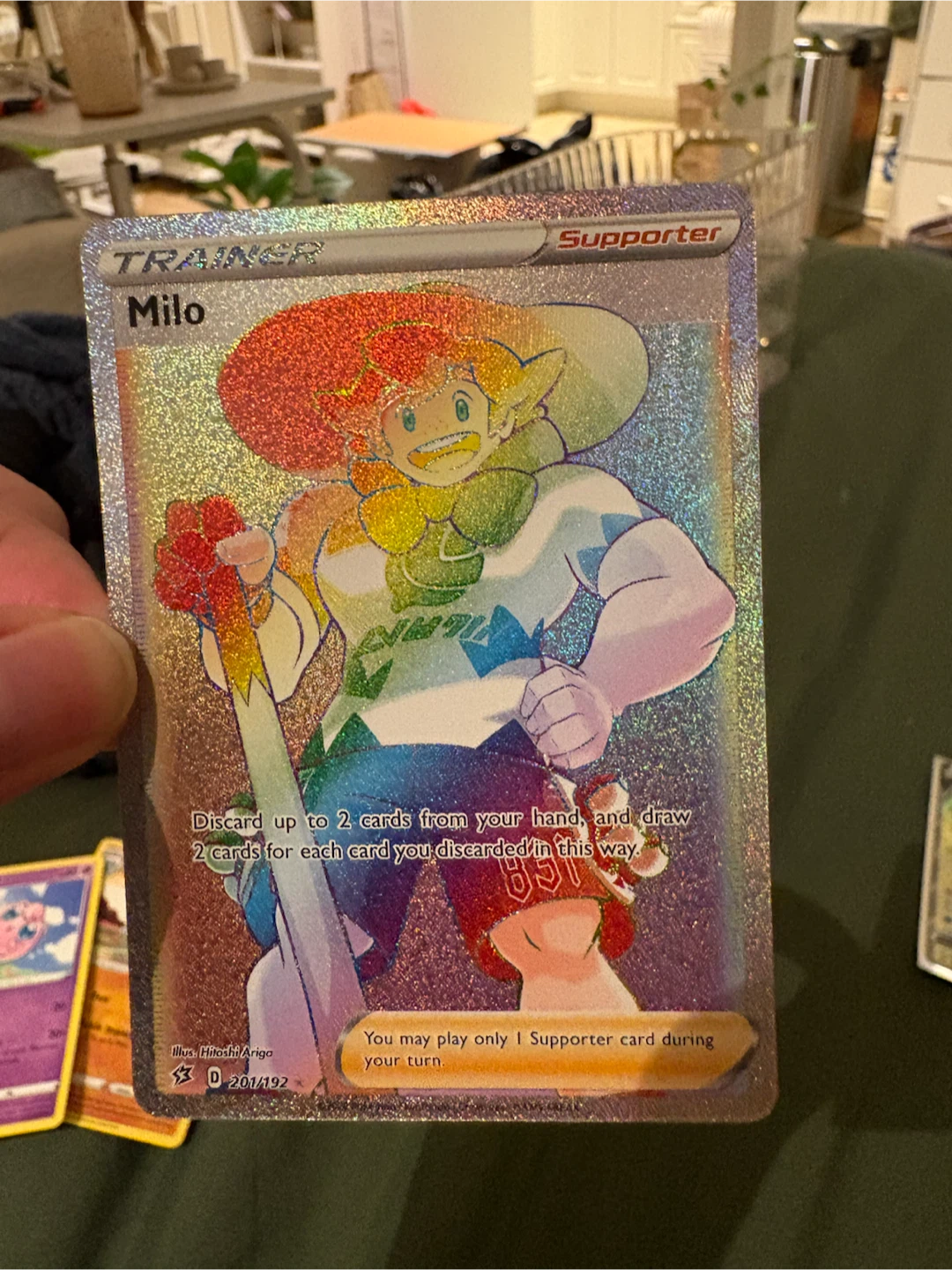 Pokémon TCG Milo Full Art Trainer 201/192 – Near Mint