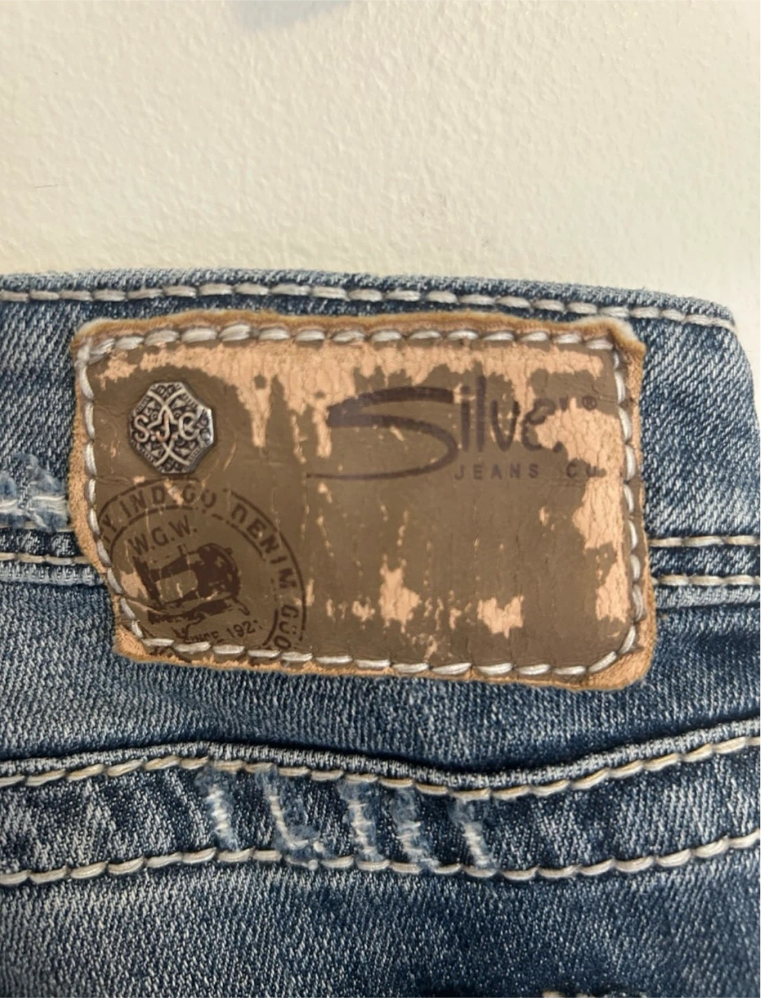 Silver Lace Bootcut Low Rise Jeans - photo 4