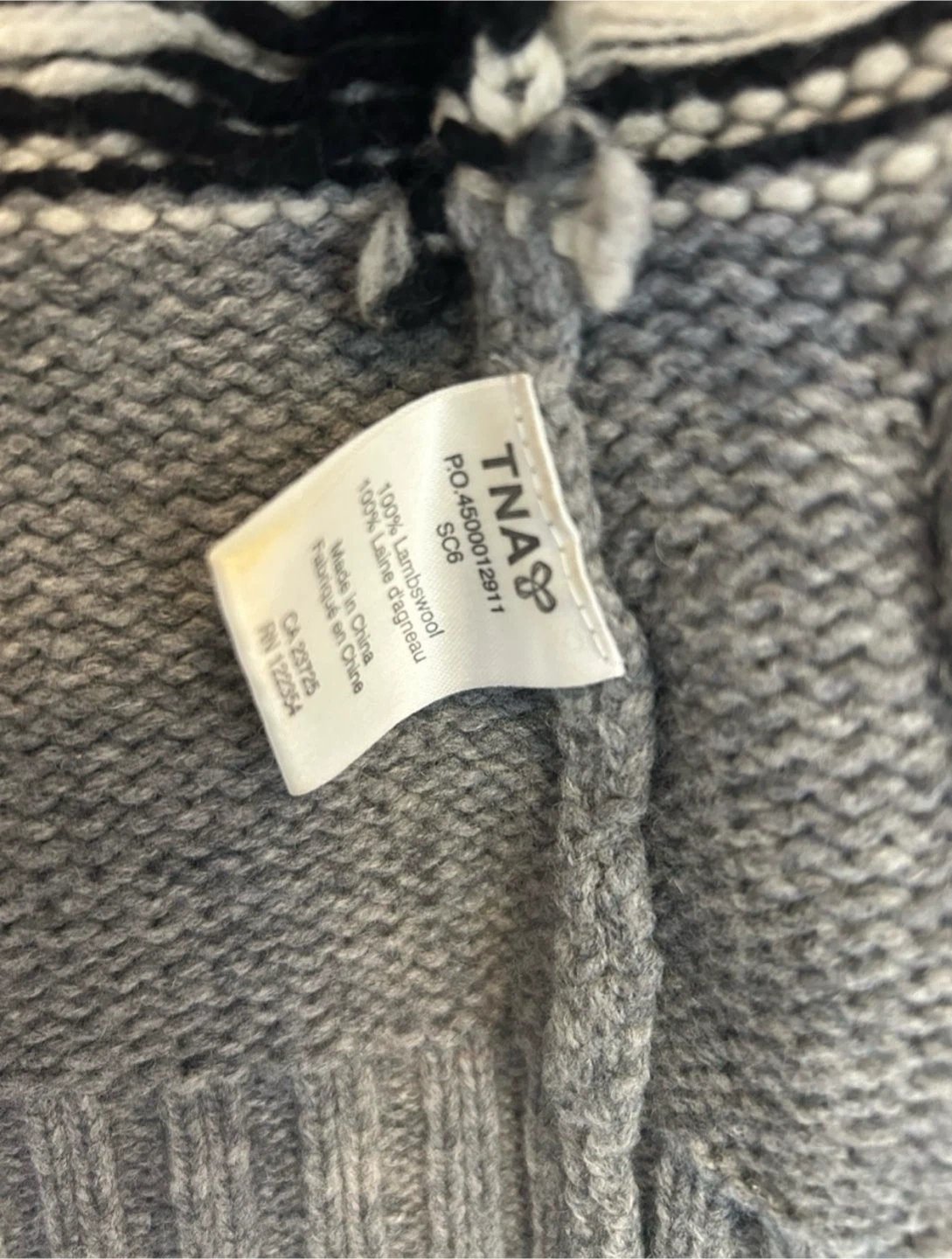 TNA wool zip up sweater - photo 4