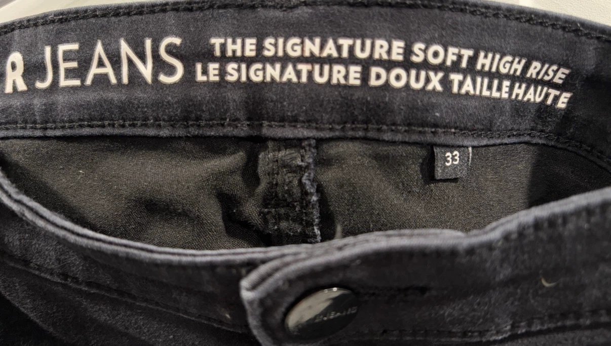 Women’s Black Reitmans Signature Soft High Rise Jeans (Size 33) - photo 4