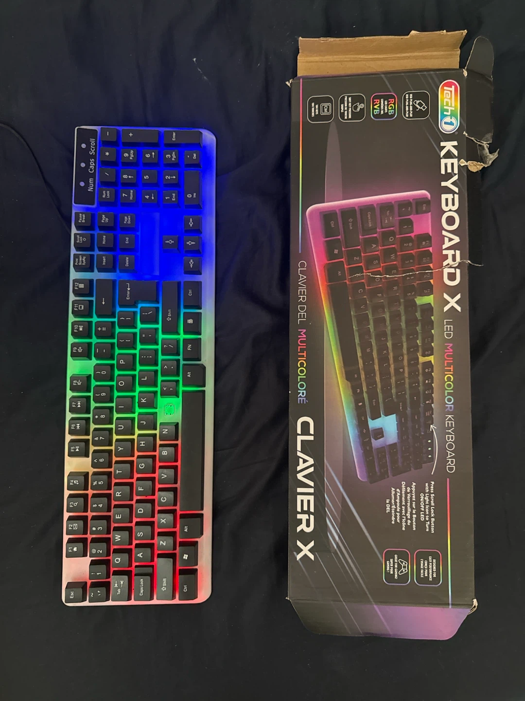 Tech 1 Keyboard X LED Multicolor Keyboard