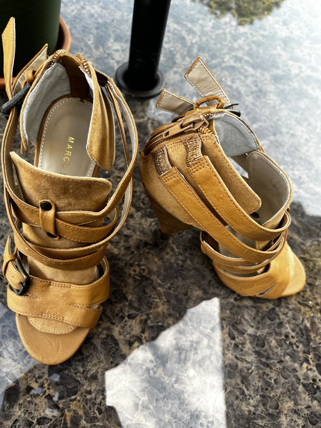 Marco Santi Brown Strappy Heels Size 5M - photo 2